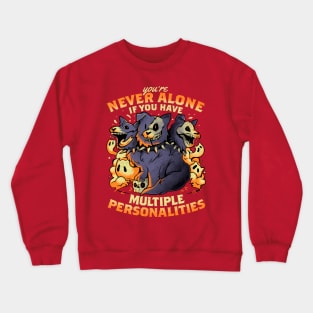 Multiple Personalities - Funny Evil Hell Dog Gift Crewneck Sweatshirt